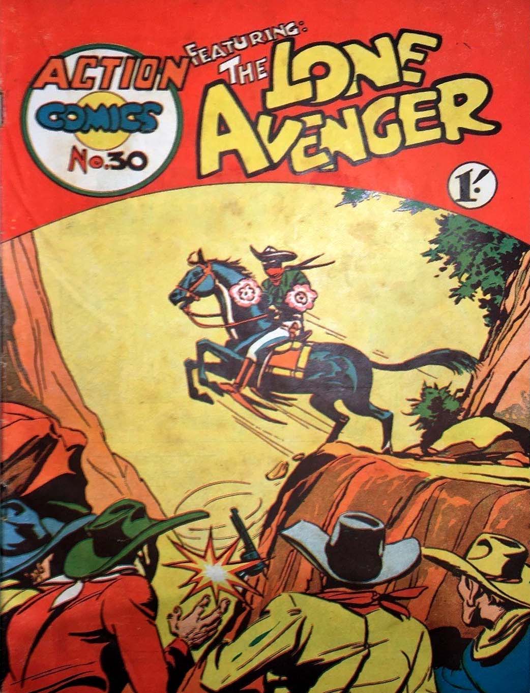 Action Comics (Action Comics, 1954? series) #30 — Action Comics Featuring The Lone Avenger ([April 1956?])