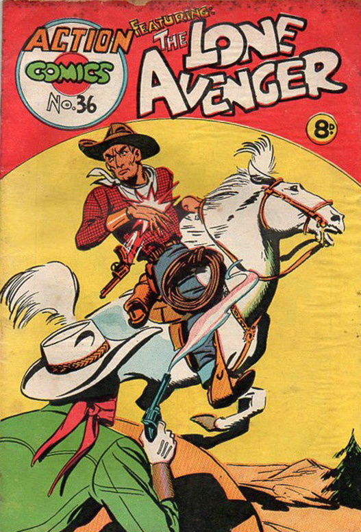 Action Comics (Action Comics, 1951 series) #36 — Action Comics Featuring The Lone Avenger ([1953?])
