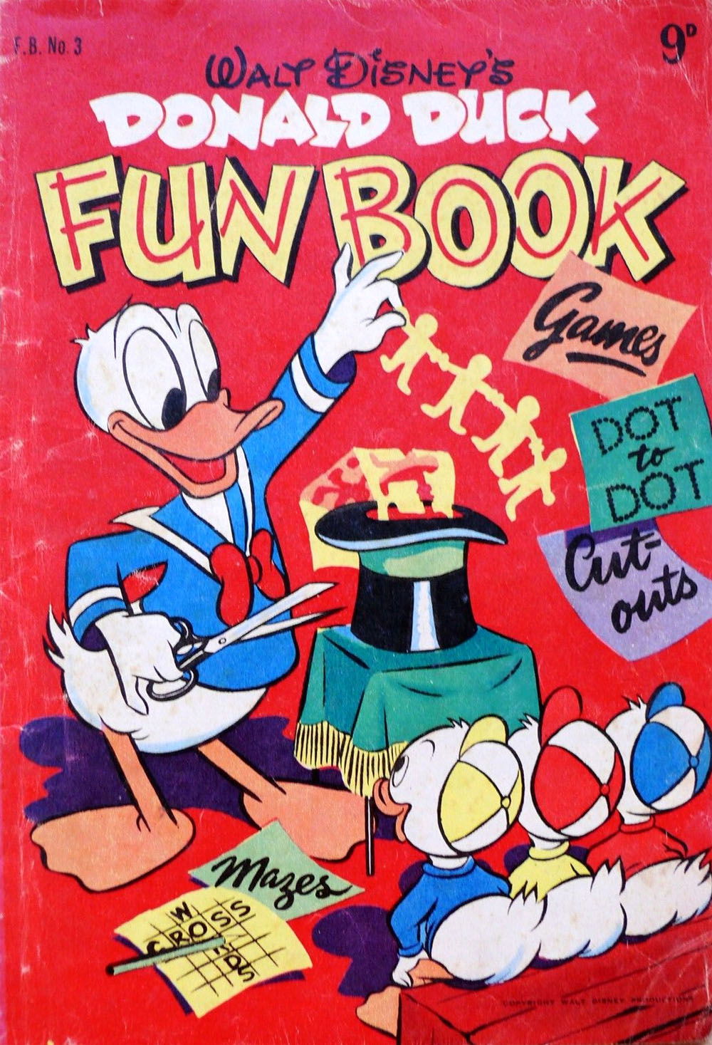 Walt Disney's Fun Book [FB Series] (WG Publications, 1954 series) #F.B.3 — Walt Disney's Donald Duck Fun Book (1955)