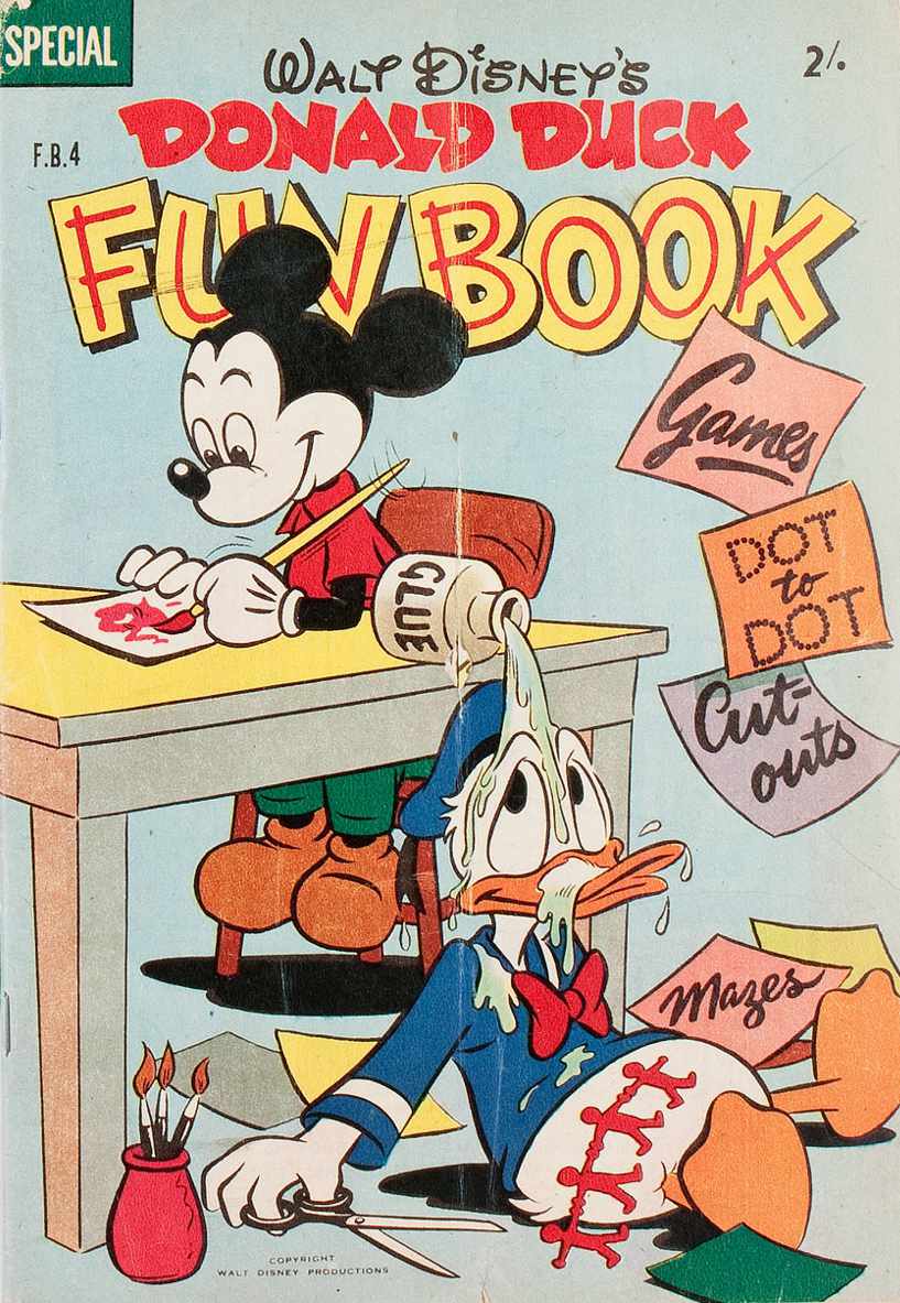 Walt Disney's Fun Book [FB Series] (WG Publications, 1954 series) #F.B.4 — Walt Disney's Donald Duck Fun Book ([1956?])