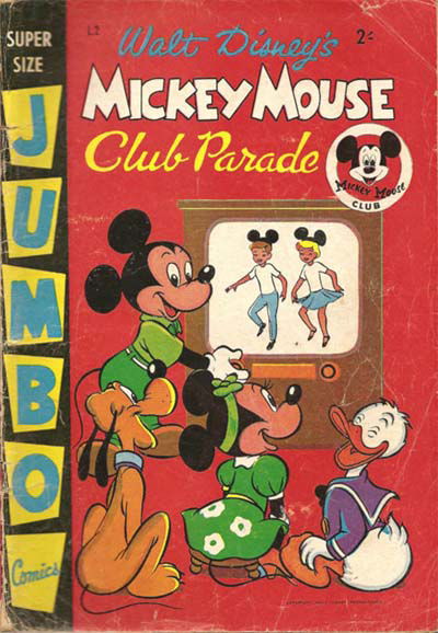 Walt Disney's Large (L Series) (WG Publications, 1958 series) #L2 — Walt Disney's Mickey Mouse Club Parade 1958