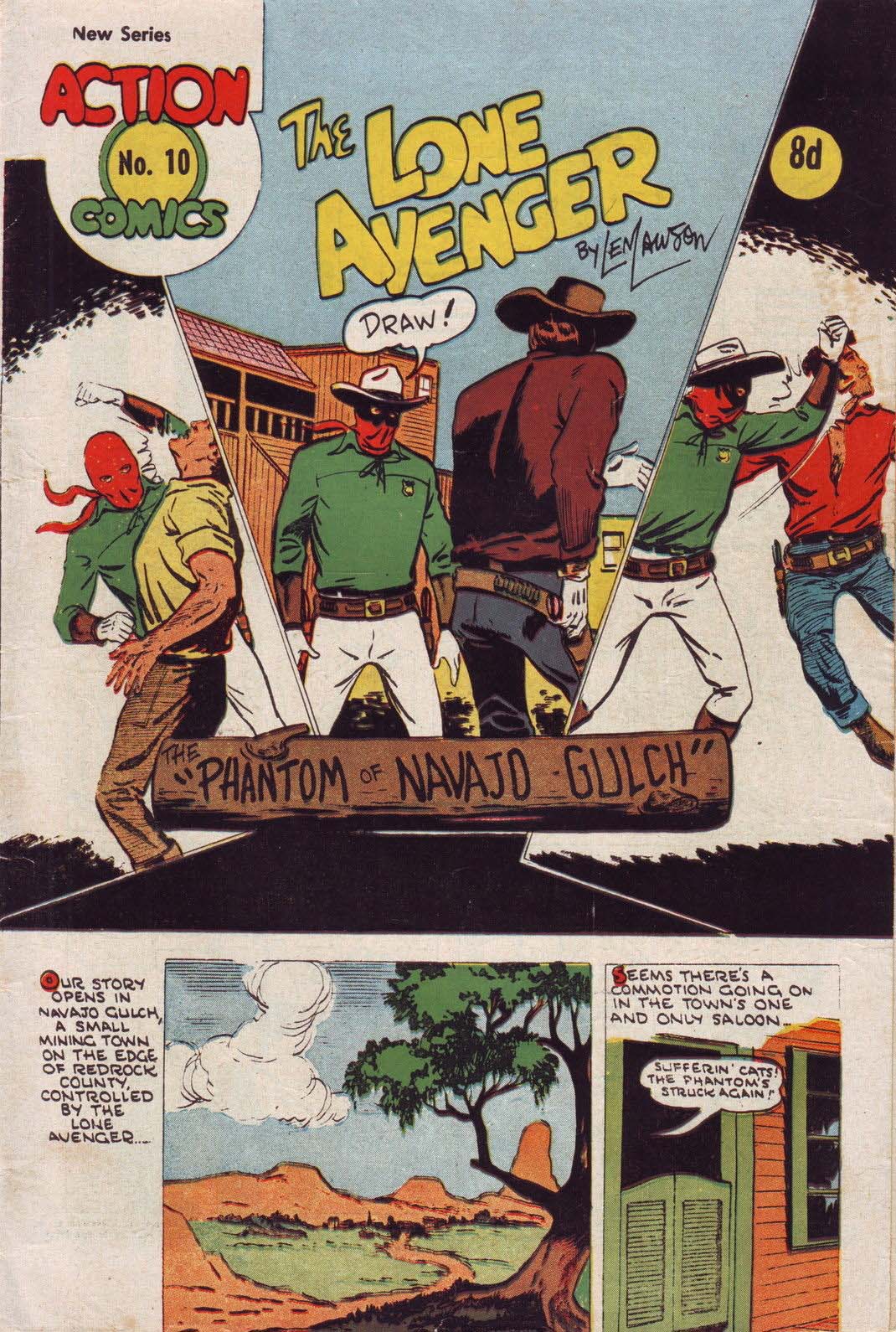 Action Comics (Action Comics, 1951 series) #10 — The Lone Avenger ([1951?])