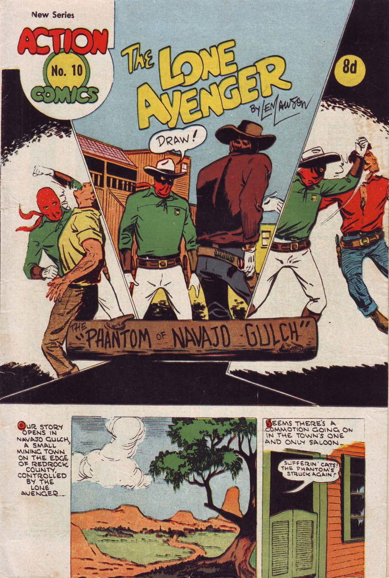 Action Comics (Action Comics, 1951 series) #10 — The Lone Avenger ([1951?])