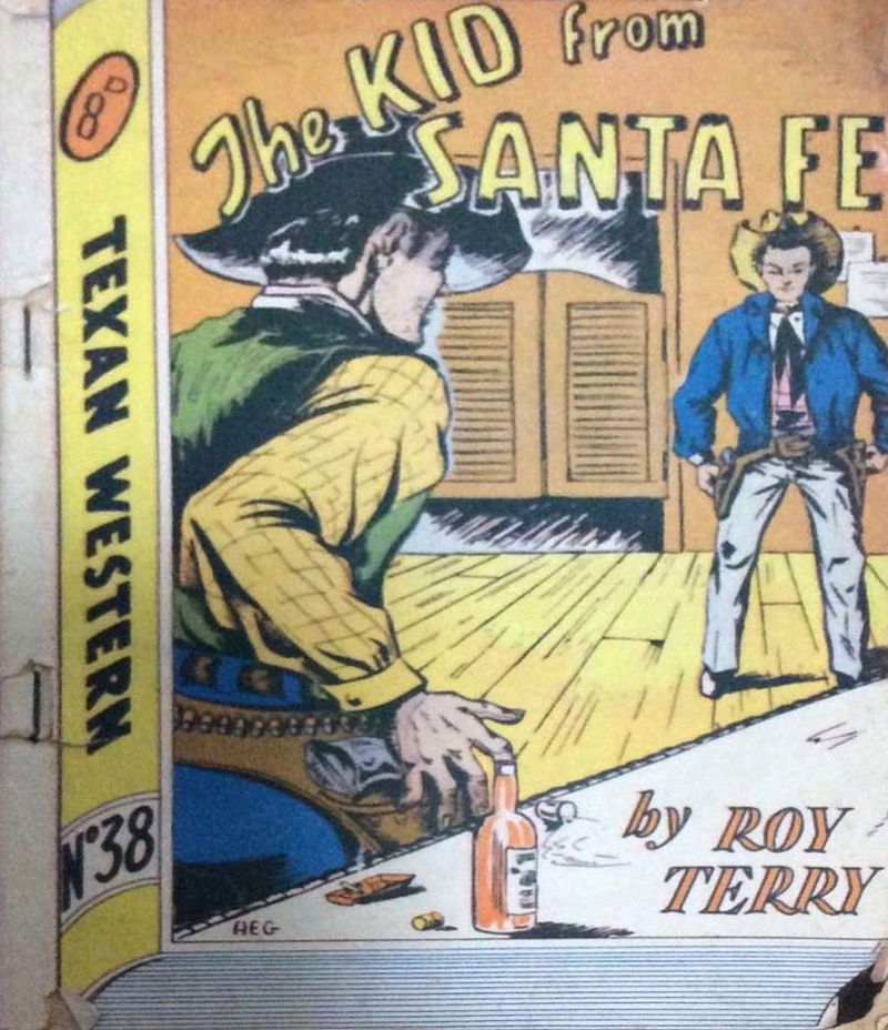 Texan Western (Whitman Press, 1948? series) #38 — The Kid from Santa Fe ([May 1951?])