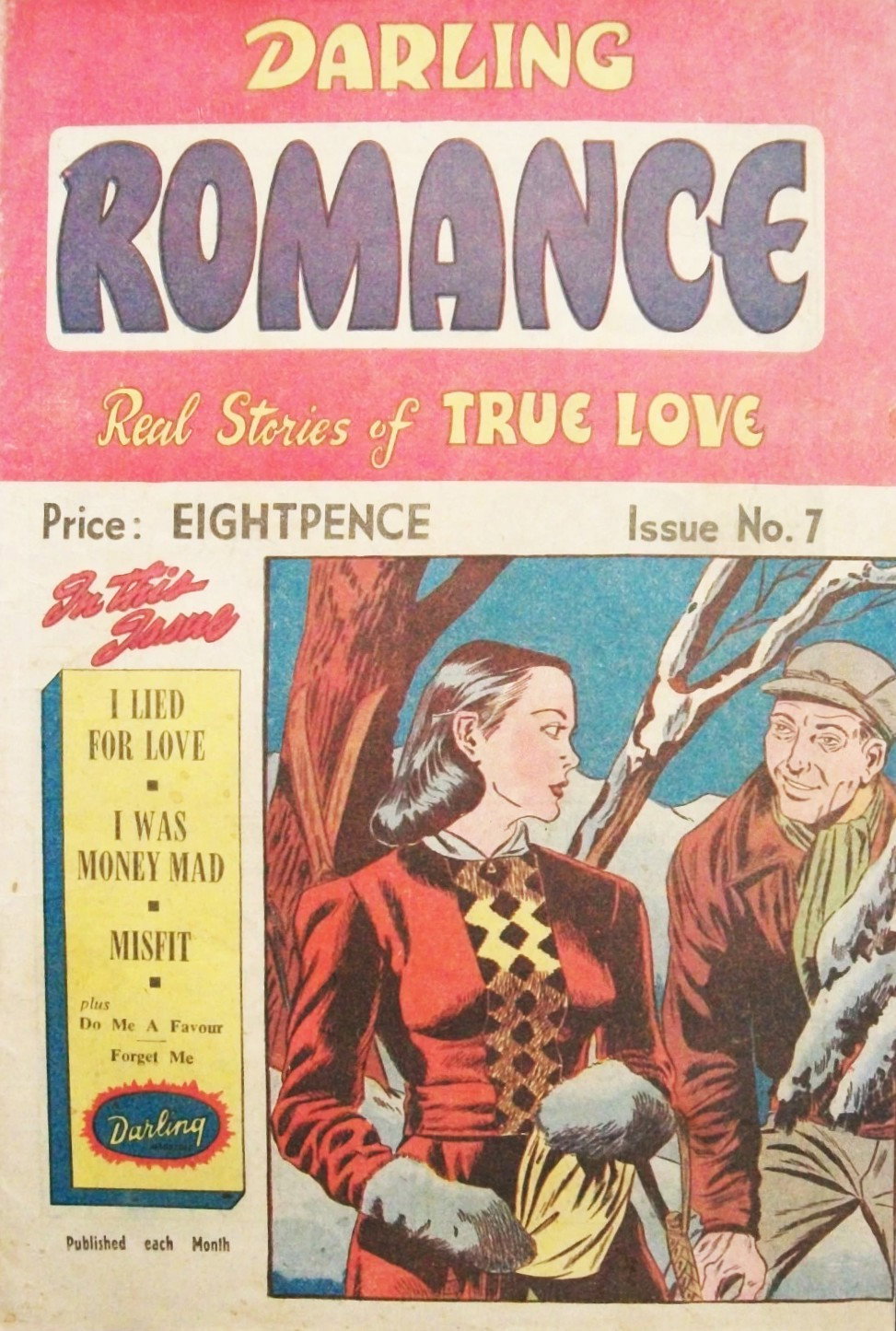 Darling Romance Real Stories of True Love  #7 ([September 1951?])