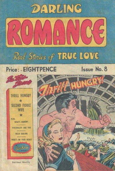 Darling Romance Real Stories of True Love (HJ Edwards, 1950 series)  #8 ([October 1951?])