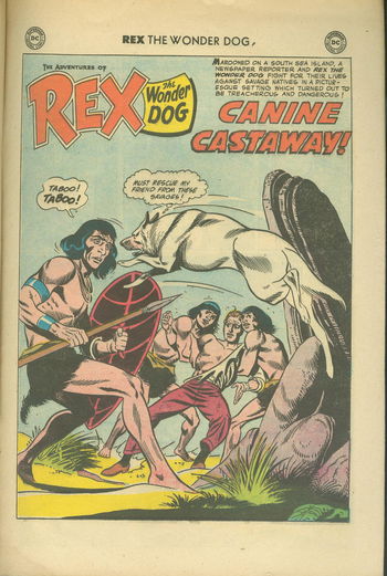 The Adventures of Rex the Wonder Dog (DC, 1952 series) #30 — Canine Castaway! (page 1)