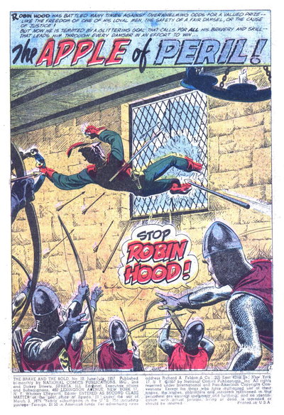 The Apple of Peril! (<span class="fw-500">The Brave and the Bold</span>  #12 (June-July 1957)), page 1