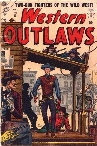 Western Outlaws (Warwick [Atlas], 1954 series) #5 (October 1954)