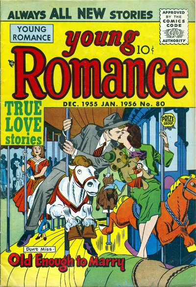 Young Romance (Prize, 1947 series) v9#2 (80) (December 1955 - January 1956)