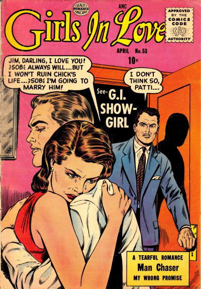 Girls in Love (Quality, 1955 series) #53 April 1956