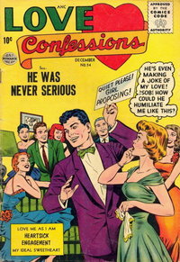 Love Confessions (Quality, 1949 series)  #54 (December 1956)