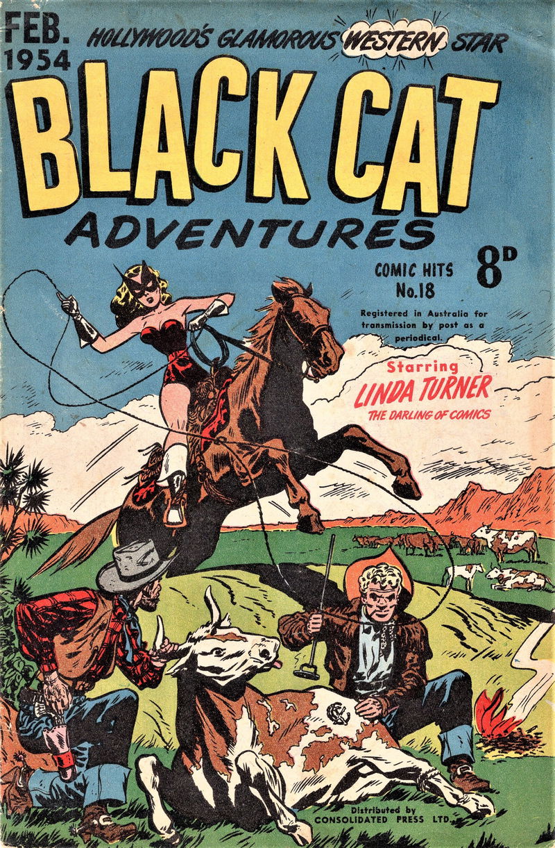 Comic Hits (Red Circle, 1952 series) #18 — Black Cat Adventures (February 1954)