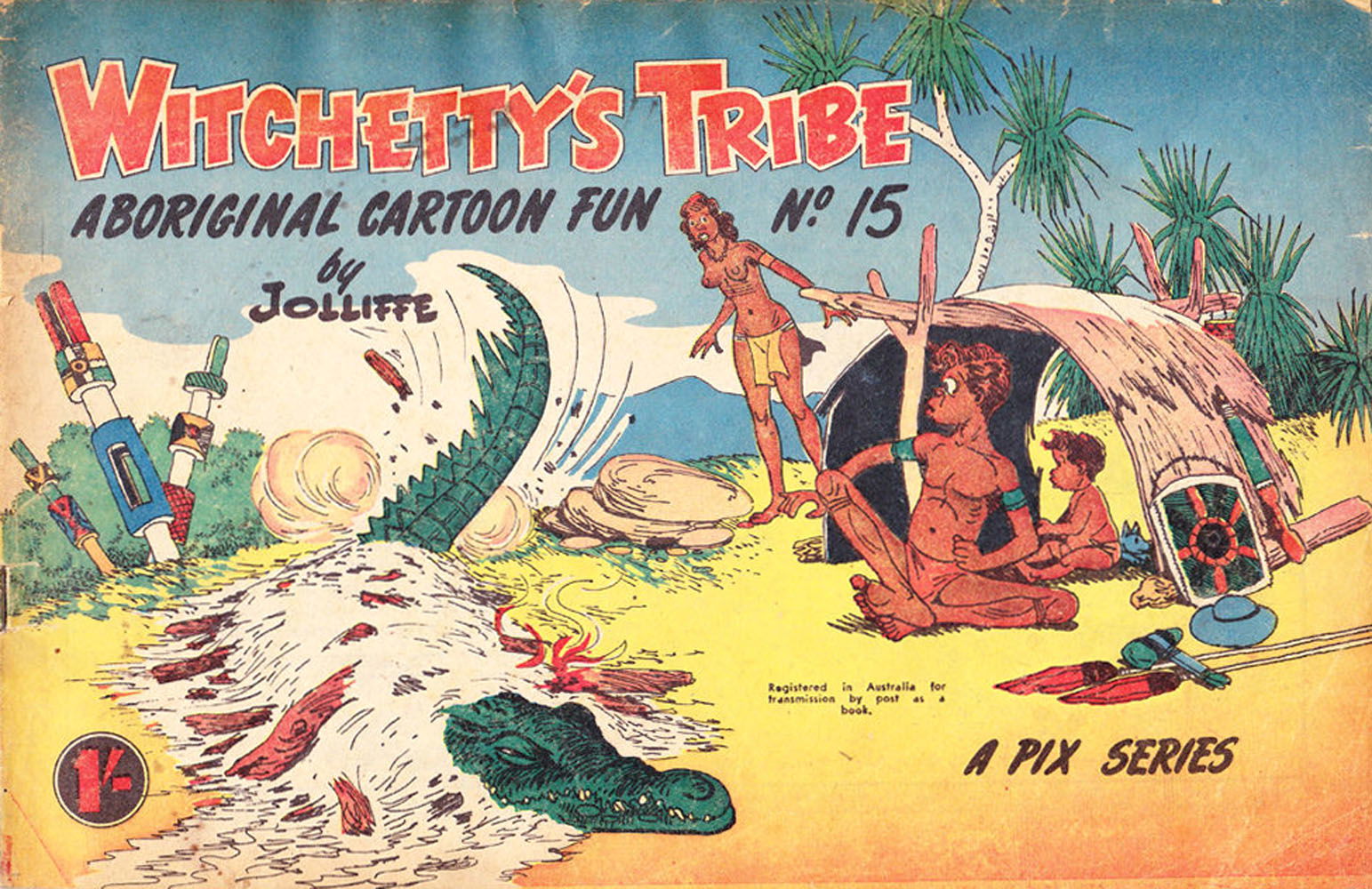 Witchetty's Tribe Aboriginal Cartoon Fun (Sungravure, 1952 series) #15 ([December 1959?])