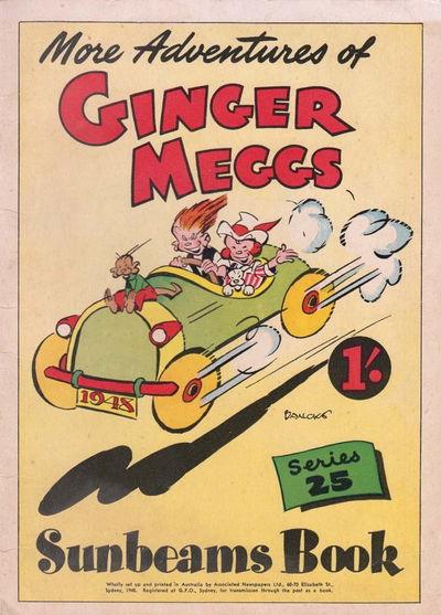 The "Sunbeams" Book (ANL, 1924 series) #25 — More Adventures of Ginger Meggs [December 1948?]