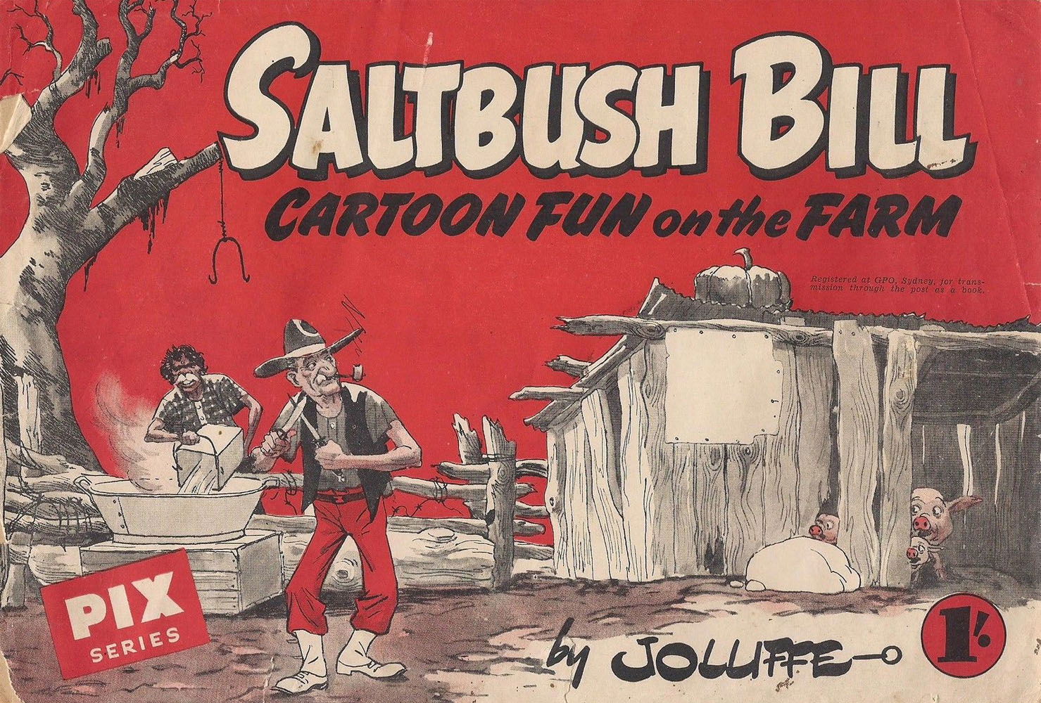 Saltbush Bill Cartoon Fun on the Farm (Sungravure, 1947 series)  ([October 1947])
