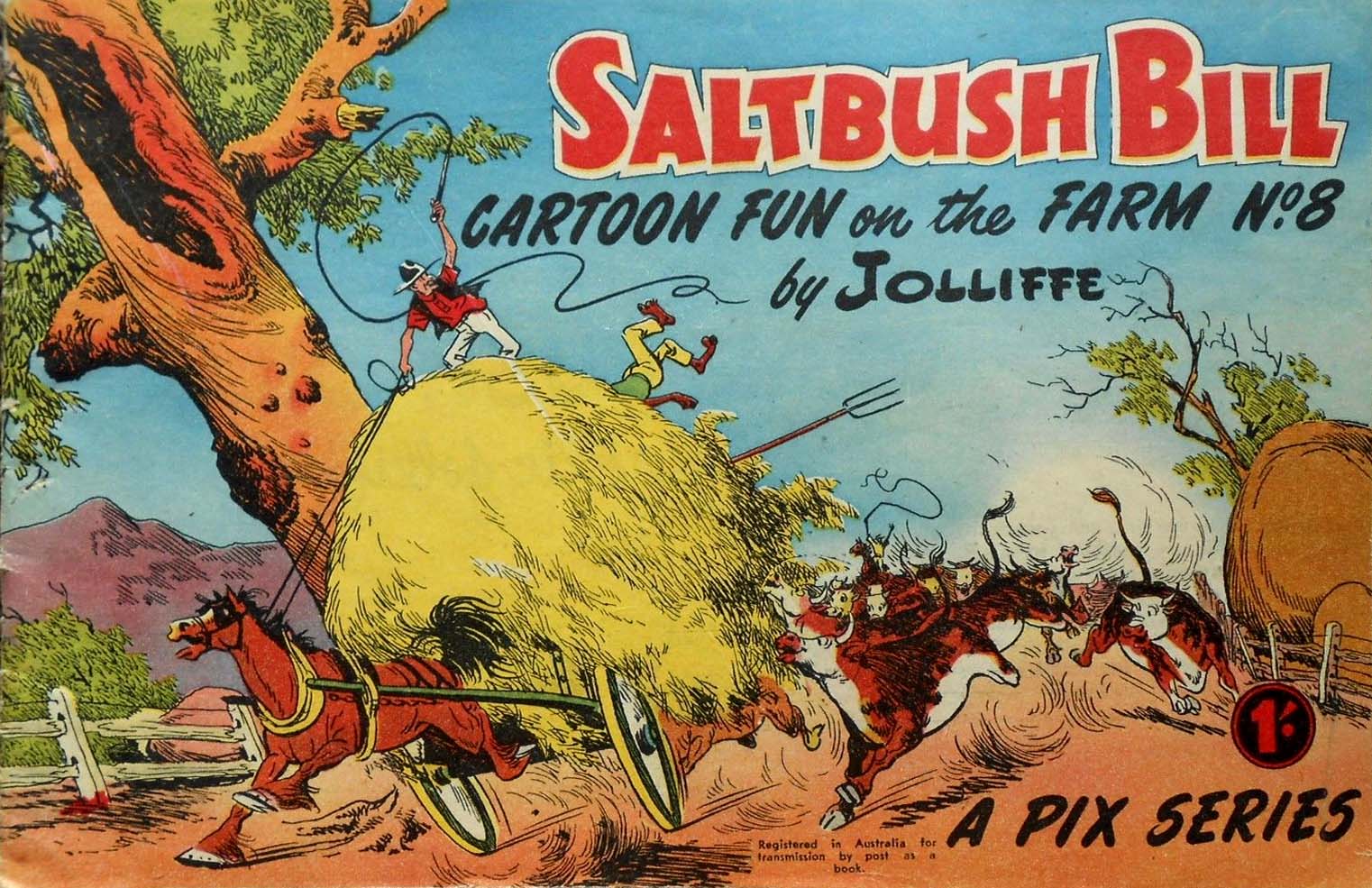 Saltbush Bill Cartoon Fun on the Farm (Sungravure, 1947 series) #8 ([April 1954])