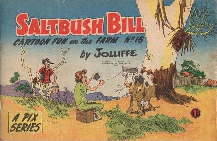 Saltbush Bill Cartoon Fun on the Farm (Sungravure, 1947 series) #16 ([1957?])