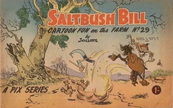 Saltbush Bill Cartoon Fun on the Farm (Sungravure, 1947 series) #29 ([July 1962?])