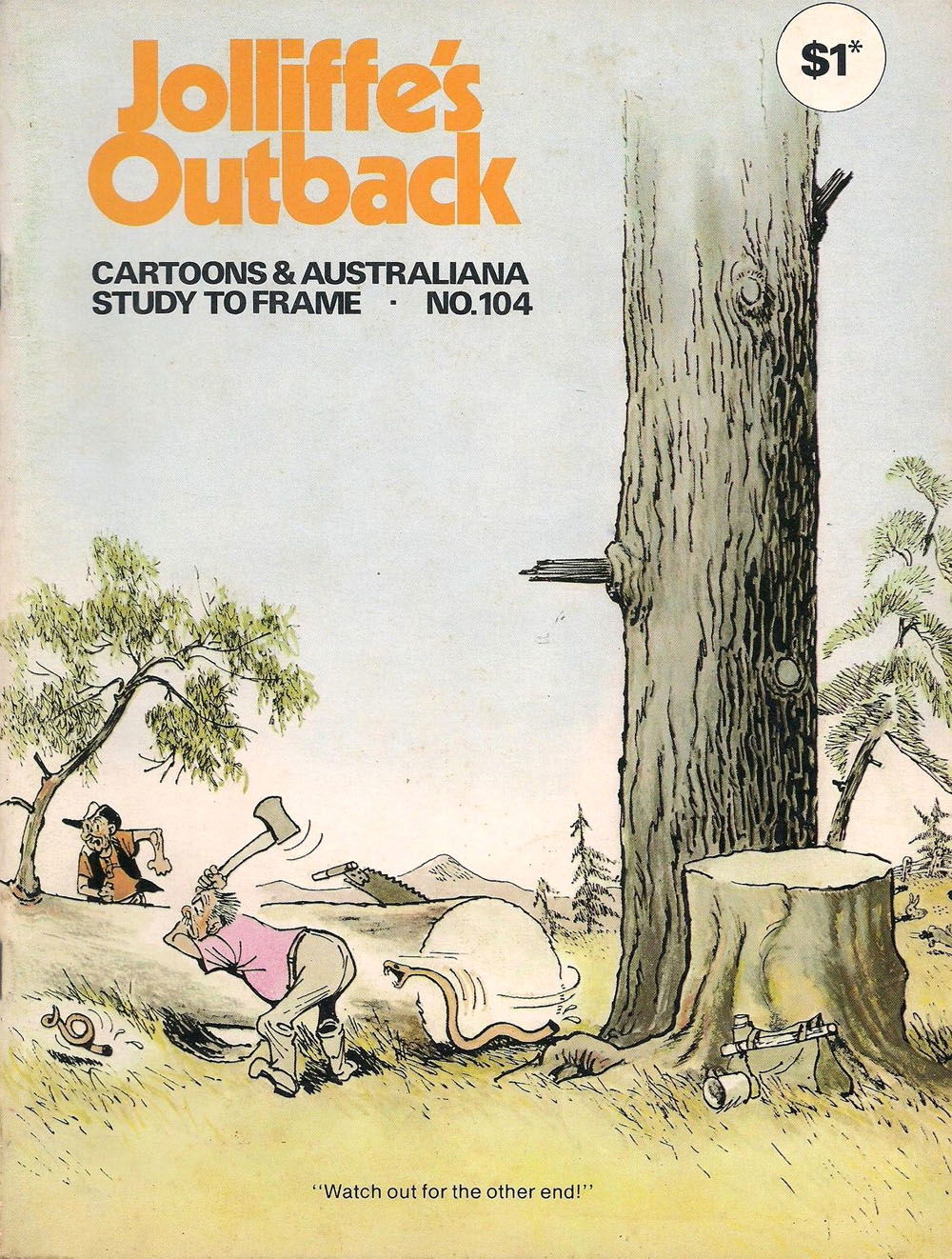 Jolliffe's Outback Cartoons & Australiana (Jolliffe, 1972 series) #104 ([October 1977?])