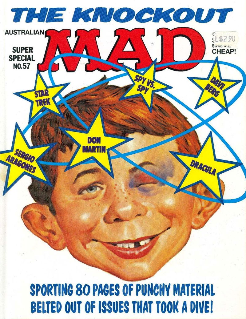 Australian Mad Super Special (Horwitz, 1982 series) #57 — The Knockout Australian Mad ([September 1986?])