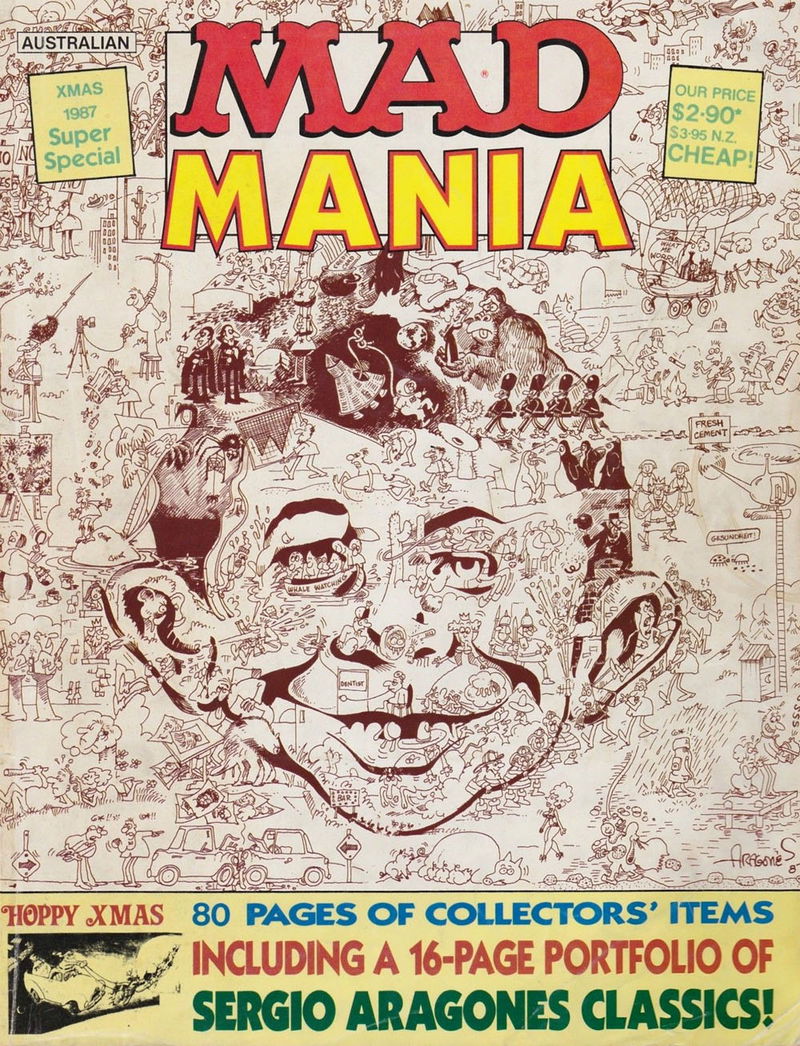 Australian Mad Super Special (Horwitz, 1982 series) #62 — Mad Mania (Xmas 1987)