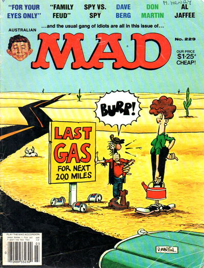 Australian Mad Magazine (Horwitz, 1978 series) #229