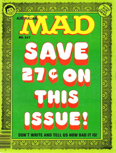 Australian Mad Magazine (Horwitz, 1978 series) #237