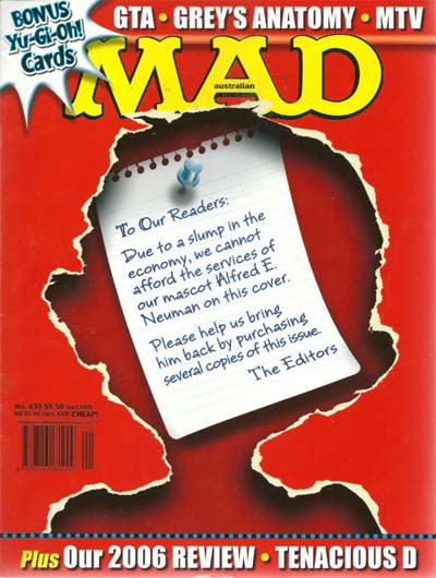 Australian Mad Magazine (Horwitz, 1978 series) #430 ([2007?])