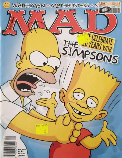 Australian Mad Magazine (Horwitz, 1978 series) #449 [July 2009?]