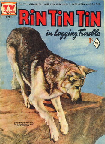 TV Parade (Junior Readers, 1957 series) #3 (April 1957) —Rin Tin Tin