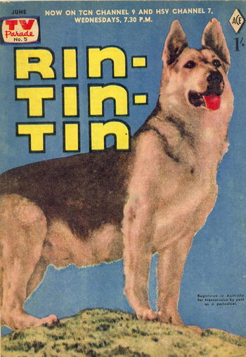 TV Parade (Junior Readers, 1957 series) #5 (June 1957) —Rin-Tin-Tin
