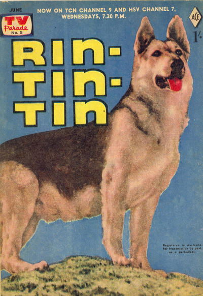 TV Parade (Junior Readers, 1957 series) #5 — Rin-Tin-Tin (June 1957)