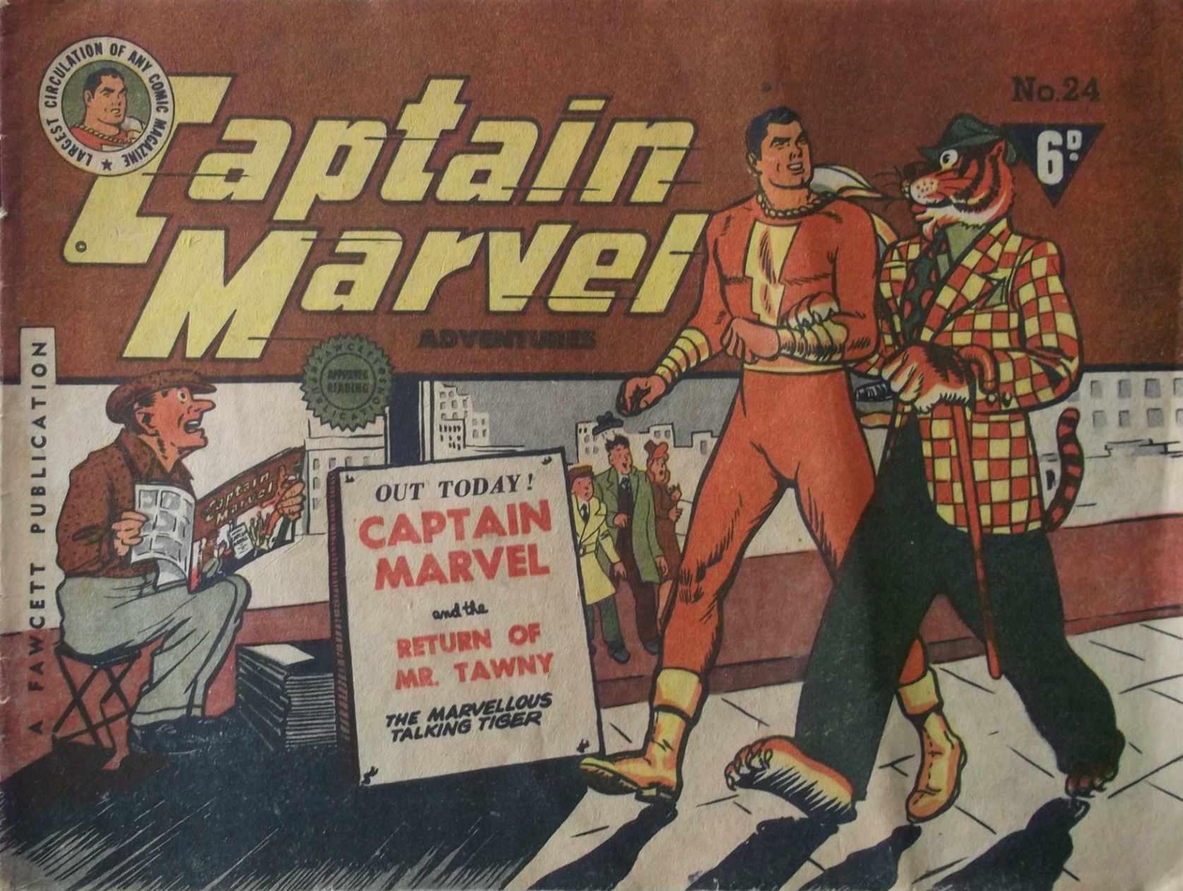 Captain Marvel Adventures (Cleland, 1949 series) #24 ([July 1948?])