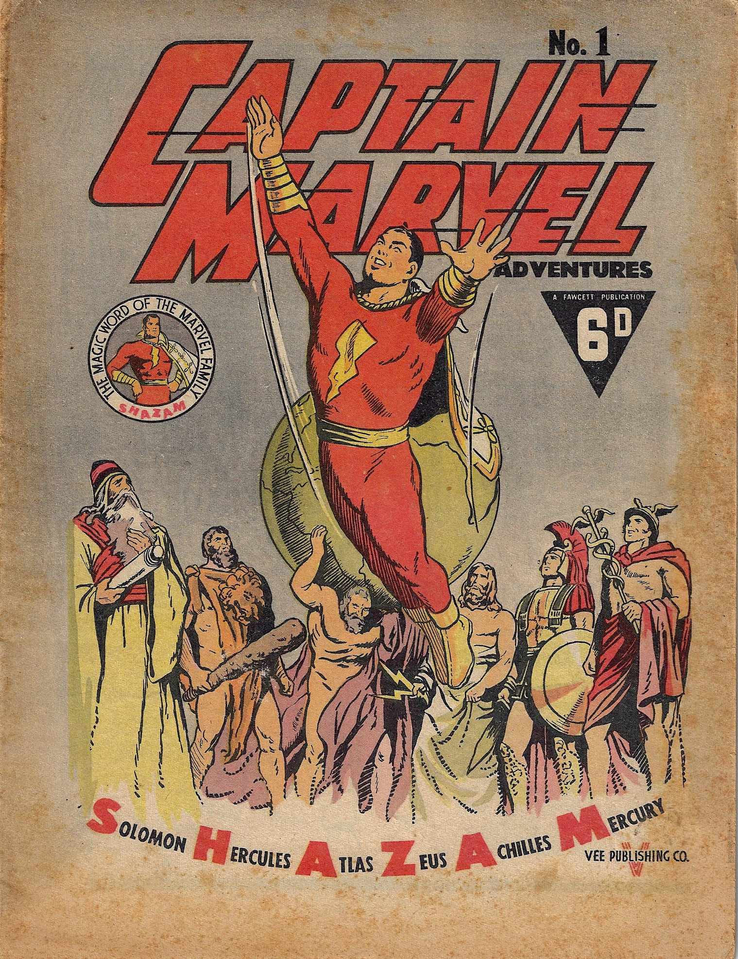 Captain Marvel Adventures (Vee, 1946? series) #1 ([August 1946?])