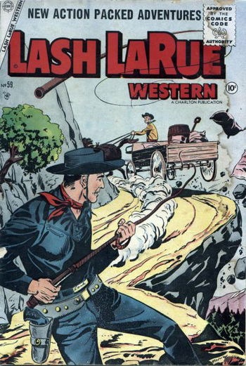 Lash LaRue Western (Charlton, 1954 series) #59 March 1956