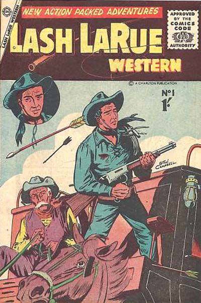 Lash LaRue Western (Young's, 1956? series) #1 [August 1956]