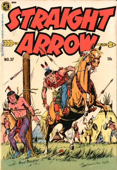 Straight Arrow (Magazine Enterprises, 1950 series) #37 (July-August 1954)