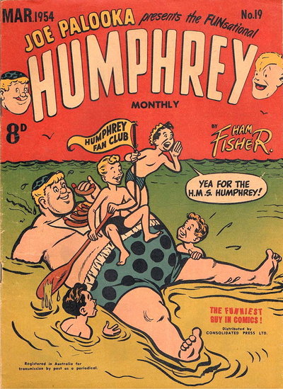 Joe Palooka Presents the Funsational Humphrey Monthly  #19 (March 1954)