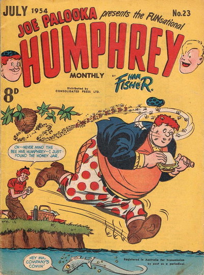 Joe Palooka Presents the Funsational Humphrey Monthly  #23 (July 1954)