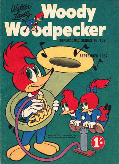 The Supercomic Series (Shakespeare Head, 1953 series) #107 — Walter Lantz Woody Woodpecker (September 1957)