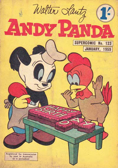 The Supercomic Series (Shakespeare Head, 1953 series) #123 — Walter Lantz Andy Panda (January 1959)