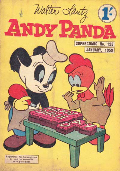 The Supercomic Series (Shakespeare Head, 1953 series) #123 (January 1959) —Walter Lantz Andy Panda