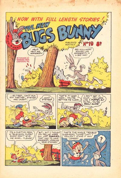 Bugs Bunny (Youngs, 1952? series) #19 [March 1954?]