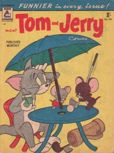 Tom and Jerry Comics (Rosnock, 1949 series) #106 — M-G-M's Tom and Jerry Comics (November 1957)