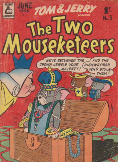 Tom and Jerry Present the Two Mouseketeers (Rosnock, 1955 series) #5 (June 1956)