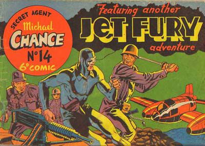 Secret Agent Michael Chance (Pyramid, 1950? series) #14 — Jet Fury ([February 1951?])