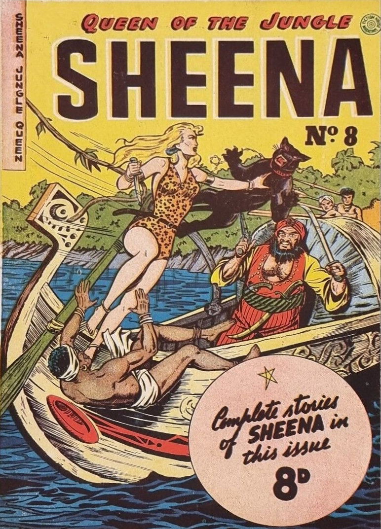 Sheena Queen of the Jungle (HJ Edwards, 1950 series) #8 ([May 1951?])