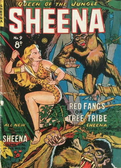 Sheena Queen of the Jungle (HJ Edwards, 1950 series) #9