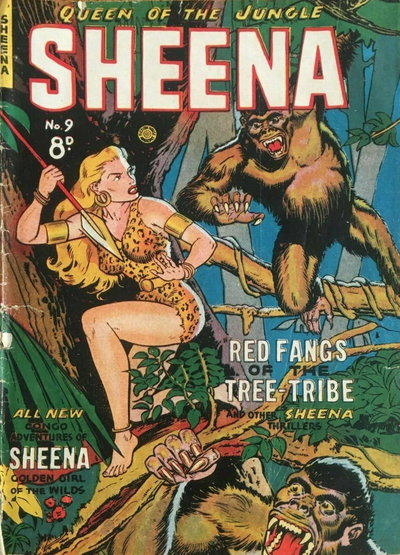 Sheena Queen of the Jungle  #9 ([June 1951?])
